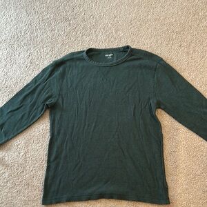 Old Navy Forest Green Long Sleeve Shirt